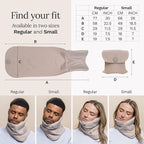 trtl Travel Pillow Original 2.0 – Scientifically Proven Super Soft Travel Pillow with Premium Head & Neck Support – for Airplane Travel – Machine Washable – Lightweight & Compact – Sand Beige