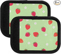 Strawberry Green Luggage Handle Wrap for Suitcase Luggage Tags Handle Covers Identifiers Soft Decorations Travel Accessories 2 Pack