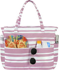Trifabricy Beach Bags for Women Waterproof Sandproof Women Tote Bag, Large Beach Bag with Zipper for Gym Travel Vocation
