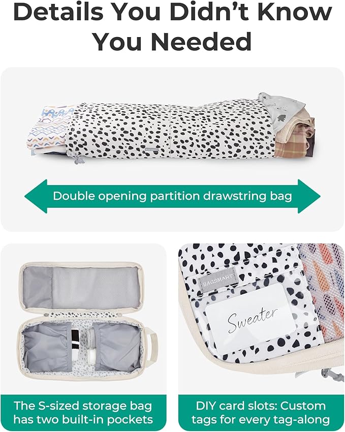 BAGSMART 6 Set /4 Set/2 Set Compression Packing Cubes for Travel, Lightweight Luggage Organizer Bags, Durable Space Saver Bags Travel Essentials
