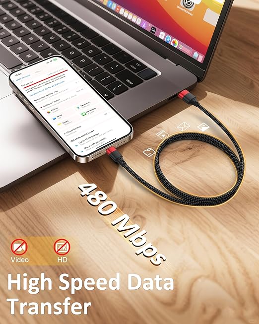 USB to USB C Cable 3ft, 2 Pack USB A to USBC Cable, Braided Type C Charger Cord 3A Fast Charging for iPhone 17 16 15 Pro Max, Samsung Galaxy S25 S24 S23, Google Pxiel 10 9, iPad Air Pro