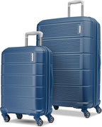 American Tourister Stratum 2.0 Expandable Hardside Luggage with Spinner Wheels, 2-Piece Set 20/28, Blue