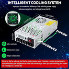 VAYALT DC 18V 33.3A 600W Switching Power Supply, 110V/220 V Power Supply AC to DC Converter, Universal Regulated Switching,18V Power Supply for CCTV Camera System,3D Printer,Led Strip,Computer Project