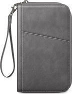 Fintie Family Passport Holder Wallet, RFID Blocking Travel Document Organizer Clutch Bag Credit Cards Case Cover for Women Men