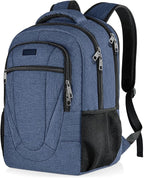 BIKROD Backpack for Woman and Men, Travel Laptop Backpack, Waterproof College Back Pack for 15.6 IN Laptop Backpack, Adult Business Computer Travel Backpack, Blue