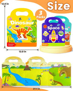 Walenced Reusable Sticker Book for Toddlers, Stickers for Kids, Toddler Sticker Book, Toddler Craft Activities, Toddler Travel Toys Boy Girl Birthday Gifts