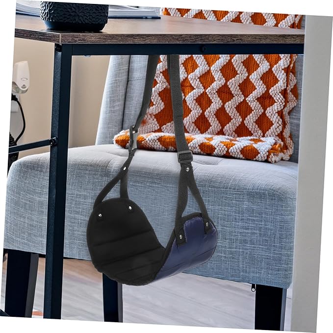 Portable Airplane Foot Hammock Comfort Footrest for Travel Office and Home Use Lightweight Hanging Foot Cushion