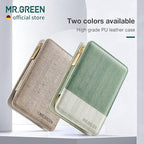 MR.GREEN Manicure Sets Pedicure Kits Stainless Steel Nail Clipper Personal Care Tools with PU Leather Case (Gray)