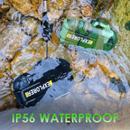 2 Pack Waterproof Lighter Outdoor Electric Lighters Dual Arc Windproof Lighters USB Rechargeable Flameless Plasma Lighter Camping Hiking Adventure Survival Tactical Gear