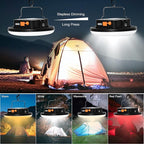 IODOO 16500mAh 60W Rechargeable Camping Light with Remote 3000LM 2700/4000/6500K LED Camping Lantern Portable IP65 Waterproof Tent Lights Power Failur