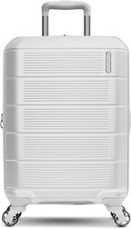 American Tourister Stratum 2.0 Expandable Hardside Luggage with Spinner Wheels, Carry-On, White
