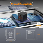 TESSAN Universal Travel Adapter, International Power Adapter with 4 USB Ports (2 USB C), Travel Plug Adaptor Worldwide for US to Europe UK France Germany Spain Ireland Australia Japan (Type C G A I)