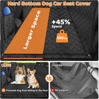 URPOWER Upgraded Back Seat Extender for Tesla Model Y - Large Hard Bottom Dog Car Seat Cover Holds 550lbs, Waterproof Dog Hammock Pet Bed with High-Density Foam Non-Slip Backseat Protector