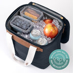 CleverMade Malibu Collapsible Cooler Bag – Small Portable Cooler Bag for Travel, Premium Foldable Insulated Cooler for Beach, Picnic & Day Trips, Holds Up to 18 Cans, Leakproof Soft Carry Cooler
