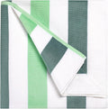 Bornbay Large Beach Towel Oversized - 40"X70" Big Cute Beach Towels, Extra Large Thick Green Pool Towel, XL Beach Towel Oversize, Giant Striped Cotton Towel for Adults