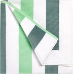 Bornbay Large Beach Towel Oversized - 40"X70" Big Cute Beach Towels, Extra Large Thick Green Pool Towel, XL Beach Towel Oversize, Giant Striped Cotton Towel for Adults