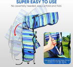 VTOY Portable Camping Chair with Canopy - Folding Chair with Canopy, Durable 600D Oxford Canopy Chair for Camping, Beach, Picnics, Fishing & Sports