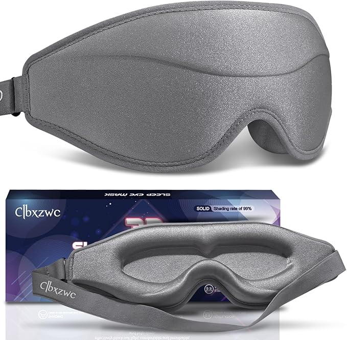 3D Advanced Eye Mask for Sleeping，Ultra Delicate Soft Skin Friendly Eye mask，100% Blackout Sleep Eye Mask for Sleep, Eyelash Extension Sleep mask