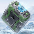 Koonie Portable Waist Clip Fan, Cool Clip Fan Under Shirt with 100 Levels Speeds, Rechargeable Battery Supports 24H Working Time, Wearable Belt Personal Device for Outdoor Work Camping Travel, Green