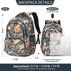 rickyh style School Backpack Travel Bag for Men & Women Lightweight College Back Pack with Laptop Compartmen
