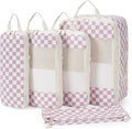 Narwey 6 Set/5 Set Compression Packing Cubes for Travel Kids Women Carry on, Packing Organizers Bag for Backpack Luggage Suitcase Duffle Bags