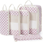 Narwey 6 Set/5 Set Compression Packing Cubes for Travel Kids Women Carry on, Packing Organizers Bag for Backpack Luggage Suitcase Duffle Bags