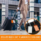 10 Pack Luggage Tags for Suitcases, Airplane Travel Essentials for Flying, International Travel Must Haves, and Luggage Accessories by Sodsay