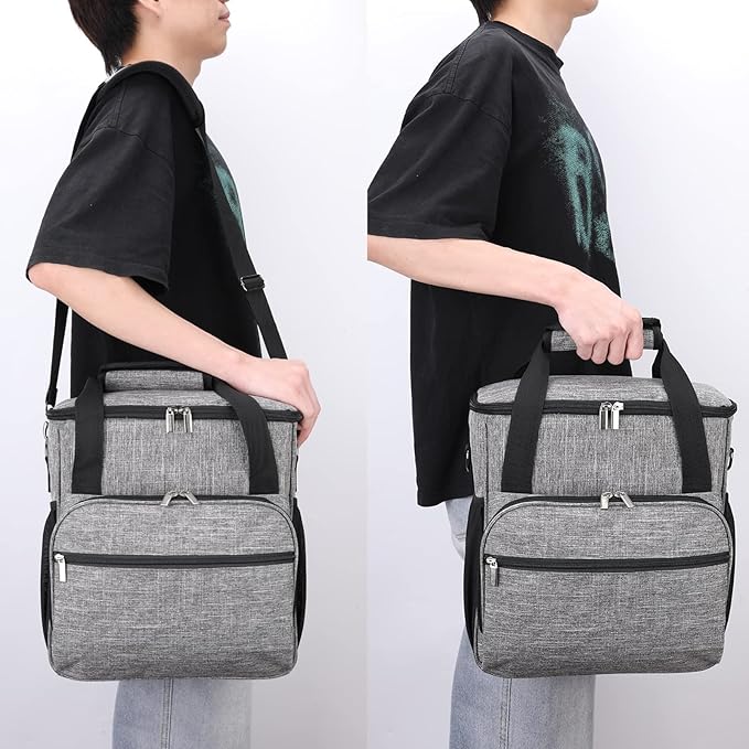 Coffee Maker Carring Bag for Keurig K-Slim/K-Express/K-Iced/Ninja PB041ST/Ninja PB051, Water Resistant Carry Case for Travel, Grey