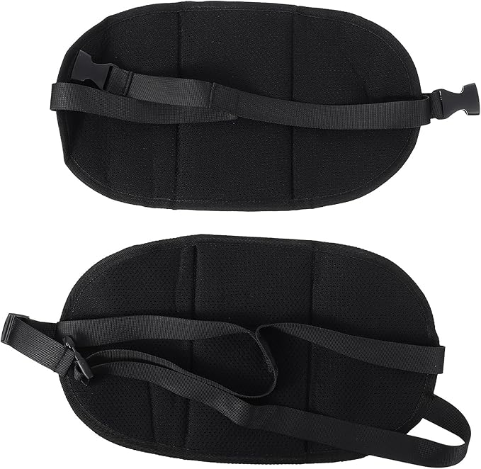 Amosfun Portable Footrest Hanging Foot Hammock Office Feet Pad Travel Leg Support Footrest for Airplane and Office Use, Black
