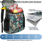 Camping Cooler Backpack 30 45 Cans, Soft Backpack Coolers Insulated Leak Proof Travel Cooler Bag Waterproof Lunch Picnic Beach Work Trip Thermal Bag Drink Beverage Beer Bag Cooler