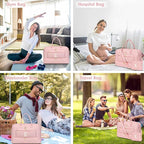 Initial Travel Duffle Bag for Women - Pink Personalized Weekender bags Overnight Bag with Shoe Compartment & Wet Pocket Weekend Tote Bags with Toiletry Bag Monogram Christmas Gifts (Letter E)