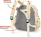 STEAMEDBUN Corduroy Kids Backpack for Girls and Boys 5-8: Girls Backpack for Elementary Kindergarten - 15 inch Cute Backpacks for Kids - Strawberry