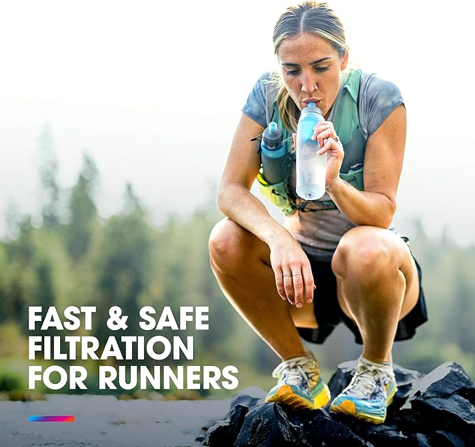 HydraPak UltraFlask+ Filter Cap - Water Filtration Accessory - Fast Flow - Perfect for Trail Running, Hiking Endurance Sports, Camping, Travel and Emergency Preparedness