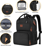 MATEIN 17 Inches Lunch Backpack, Extra Large Lunch Box with Insulated Cooler Compartment, Water Resistant Laptop Backpack for College Work Picnic Beaches