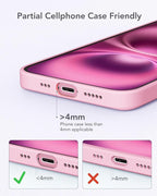 charmast Portable Charger USB C for iPhone 17/16/15, 5000mAh Fast Charging Power Bank with Built-in Type-C Connector, 20W Mini Battery Pack for iPhone 17/16/15 Series, Samsung S25/S24/S23, and More