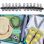 HAWATOUR Clothesline Camping Essentials, Portable Retractable Clothesline with 12pcs Clothespins Outdoor Camping Accessories Travel and RV Essentials, Black