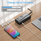 [Pure Sine Wave] BESTEK 600W Voltage Converter 220v to 110v, with PD35W Port Power Converter Adapter Combo for International Travel Overseas in European/UK/Ireland/Australia and More