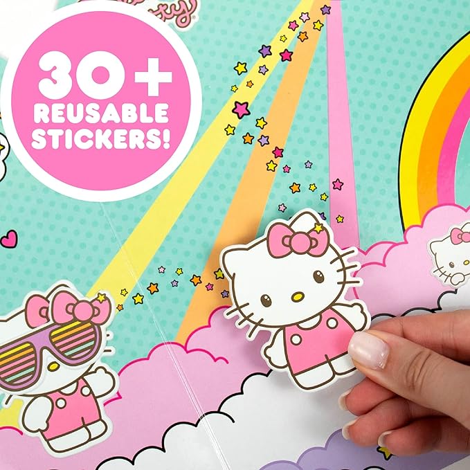 Hello Kitty Puffy Sticker Playset, Over 50 Reusable Stickers & Activity Book