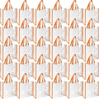 Eccliy 30 Pack 12x12x6 Inch Clear Tote Bag Stadium Approved Bulk Plastic Beach Tote Gift Bag with Handle for Gym Sports | 30 Pack, 12x12x6 Inch, Stadium Approved, Bulk, with Handle, Tote Gift Bag