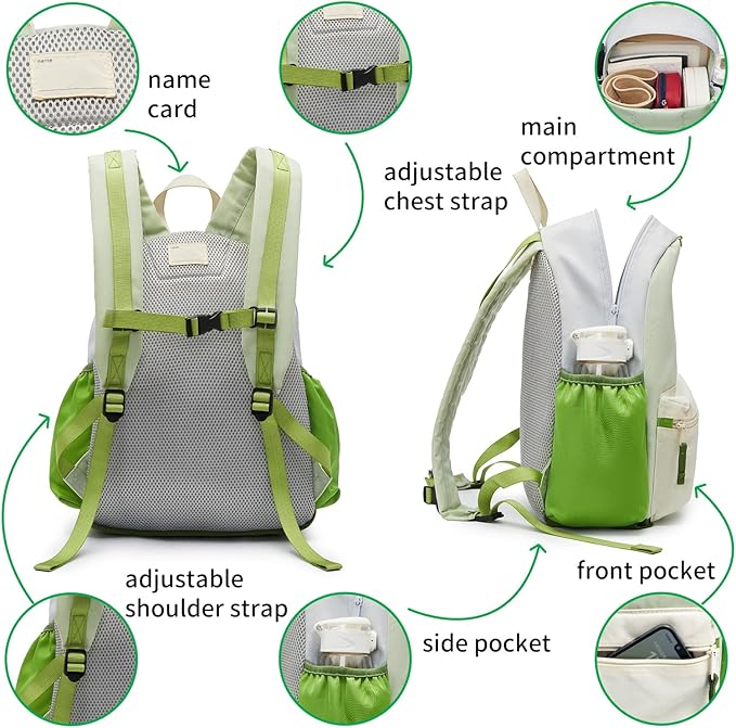 12 Inch Toddler Backpack for Boys Girls 2-4, School Mini Backpack for Travel, Small Kids Child Backpacks, Preschool Kindergarten Elementary Toddler Bag, Small
