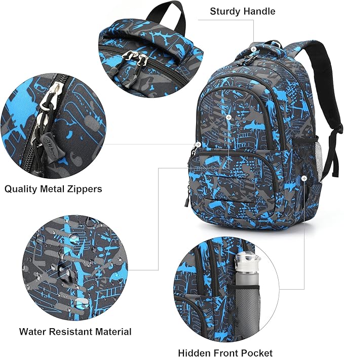 rickyh style Lightweight Elementary Durable Backpack Student Kids Waterproof Backpack