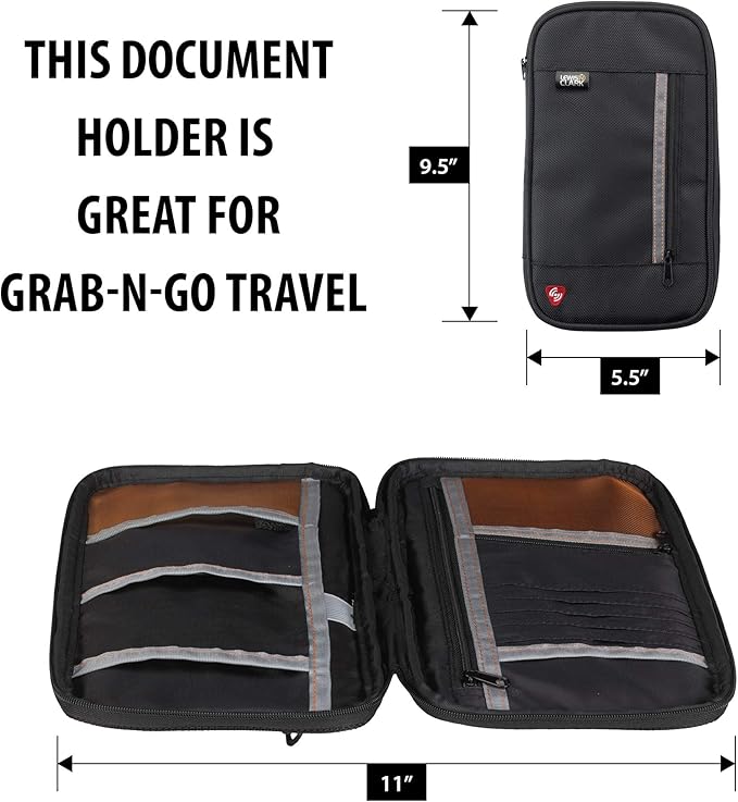 Lewis N. Clark Document Organizer Holder for Identity Theft Protection, Lightweight and Easy to Carry