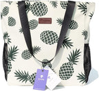 Original Floral Water Resistant Large Tote Bag Shoulder Bag for Gym Beach Travel Daily Bags Upgraded