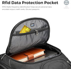 Swissdigital Design TSA Business Laptop Backpack For Men with Apple Find My,Travel Backpack With USB Charging Port,RFID Pockets Presents For Men Fits 15.6 Inch Computer | J16BT9508F-1