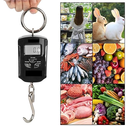 Luggage Weight Scale, Hanging Scale Backlit Electronic with Hook 200kg/100g Digital,for Travel