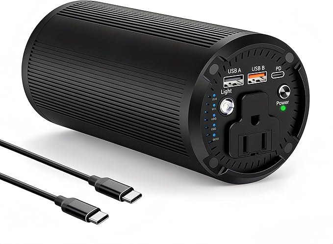 Portable Laptop Charger 27000mAh 98Wh, Power Bank with AC Outlet 65W PD Fast Charging External Battery Pack, Mini Portable Power Station for MacBook Pro Dell HP Travel Camping Airline Approved