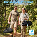 Camping Table Portable Foldable with Adjustable Legs, Aluminum Roll Up Table with Large Mesh Storage Layer & Carrying Bag, Lightweight Outdoor Picnic Table for Camping, Beach, BBQ, Backyard