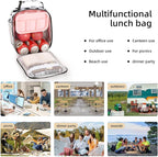 Lovoeo Lunch box Lunch bag for men women Insulated Lunchbox Lunch bags for Work Picnic Travel (Cow)