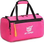 SKYSPER 30L Gym Duffel - Sports Bag Small with Wet Pocket for Sport, Travel, Fitness & Workout Men Women(Pink)
