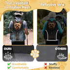 WOYYHO Pet Dog Carrier Backpack Small Dog Front Backpack Ventilated Mesh Dog Travel Back Pack with Safety Belt for Travel Hiking Cycling Outdoor Use (S (2-4.5 lbs), Black)